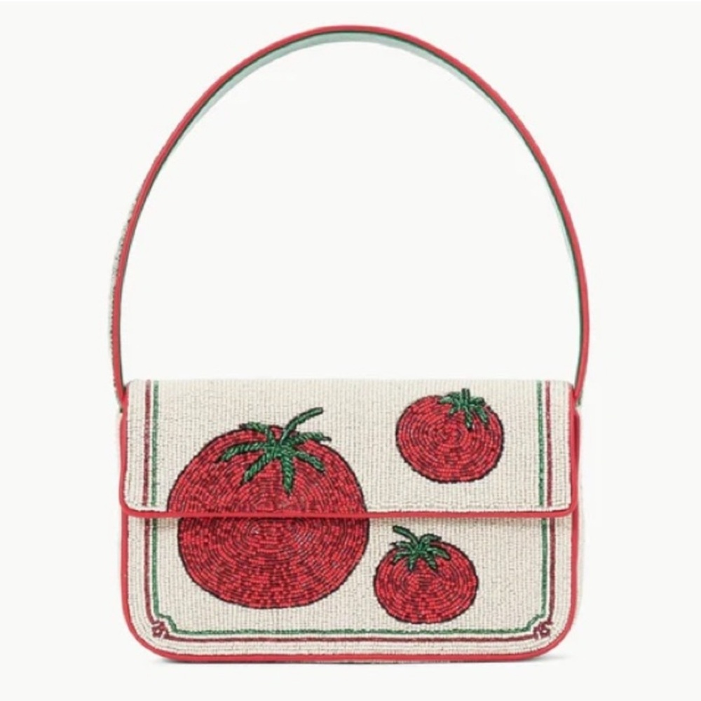 🌺🎉HP🎉🌺 NWT Staud Tommy Shoulder Bag Tomato - Picture 14 of 16